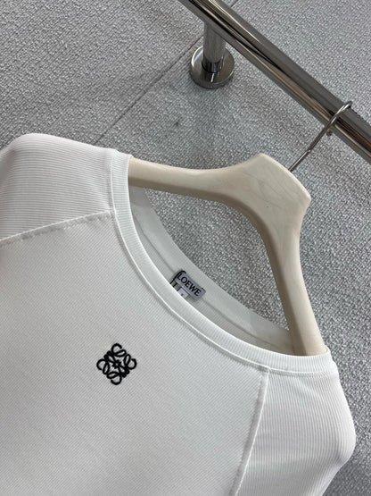 25Fw micro embroidered long sleeved base T-shirt