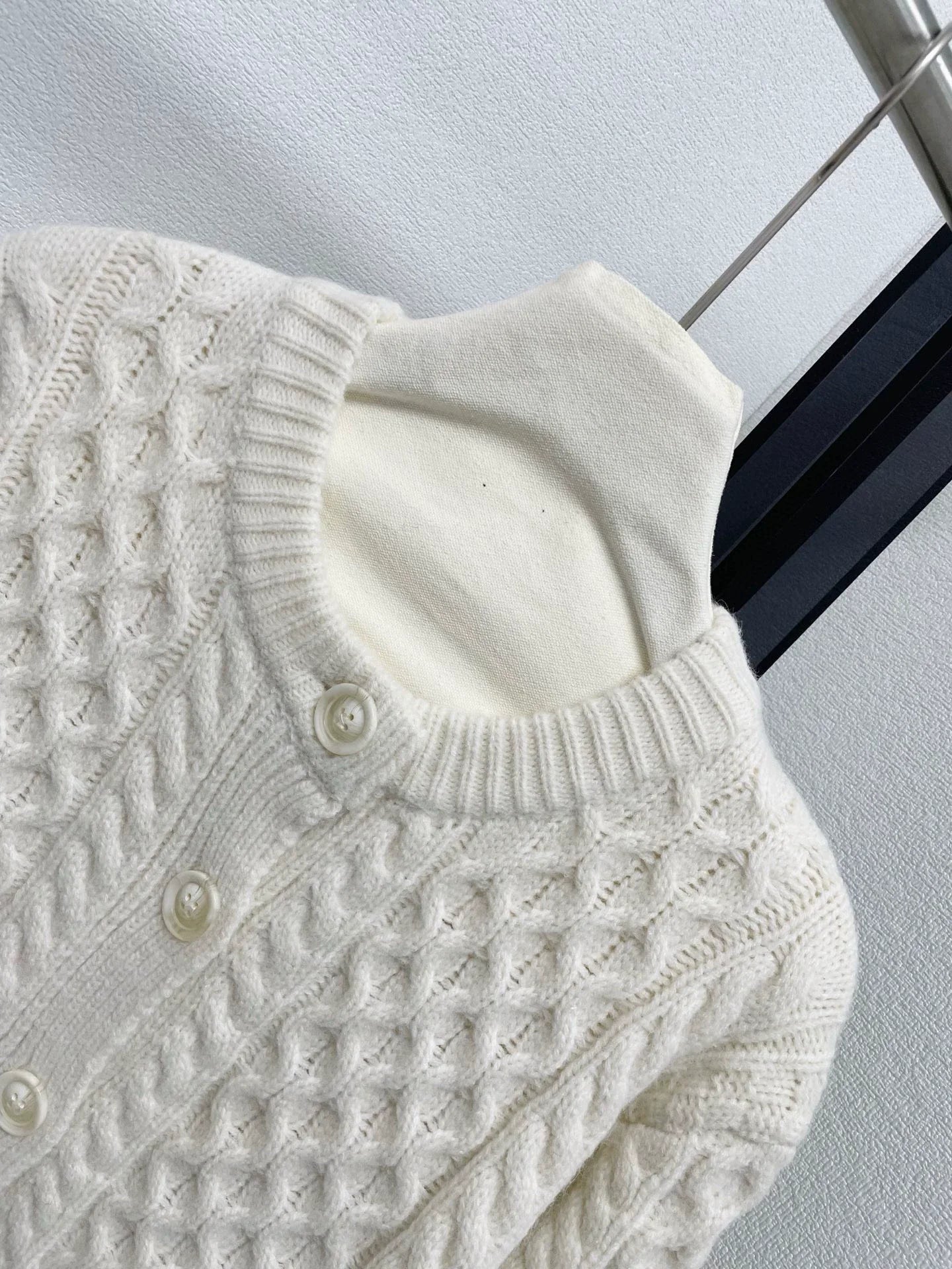 25fw Spinning door knitted cardigan