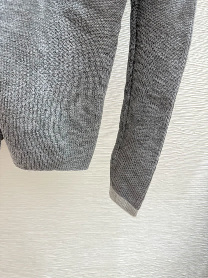 25fw Fake two knitted cardigans