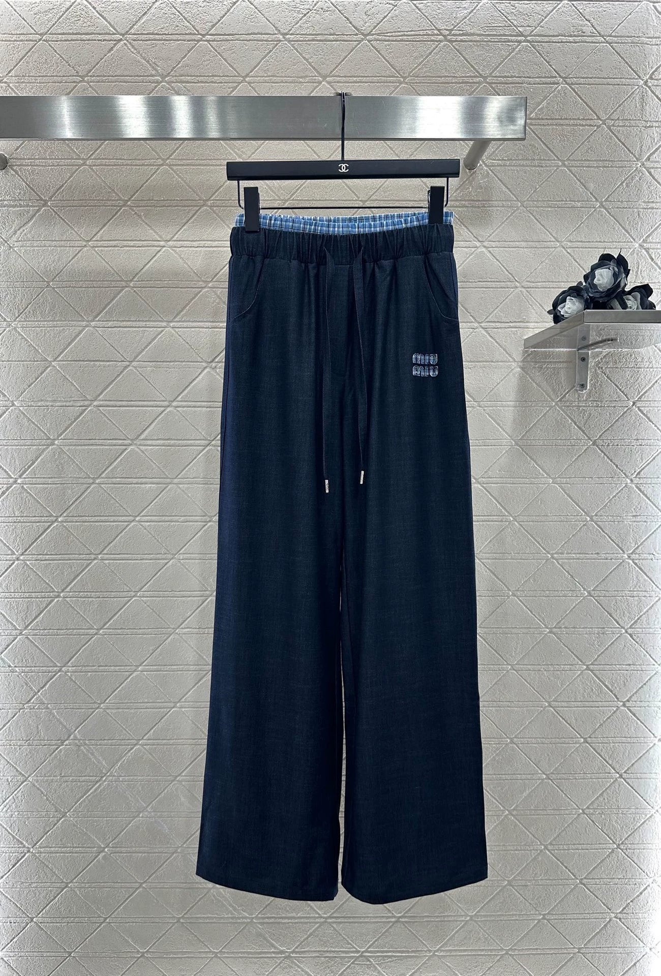 25fw Cowboy patchwork shirt and pants set