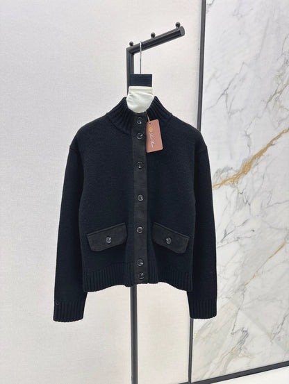 25fw new cashmere stand collar jacket