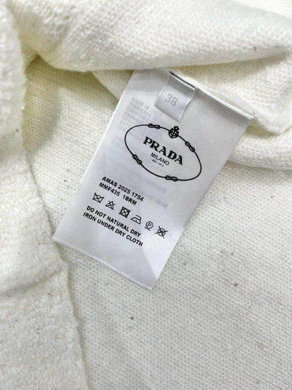 25fw Triangle logo knitted sleeveless vest