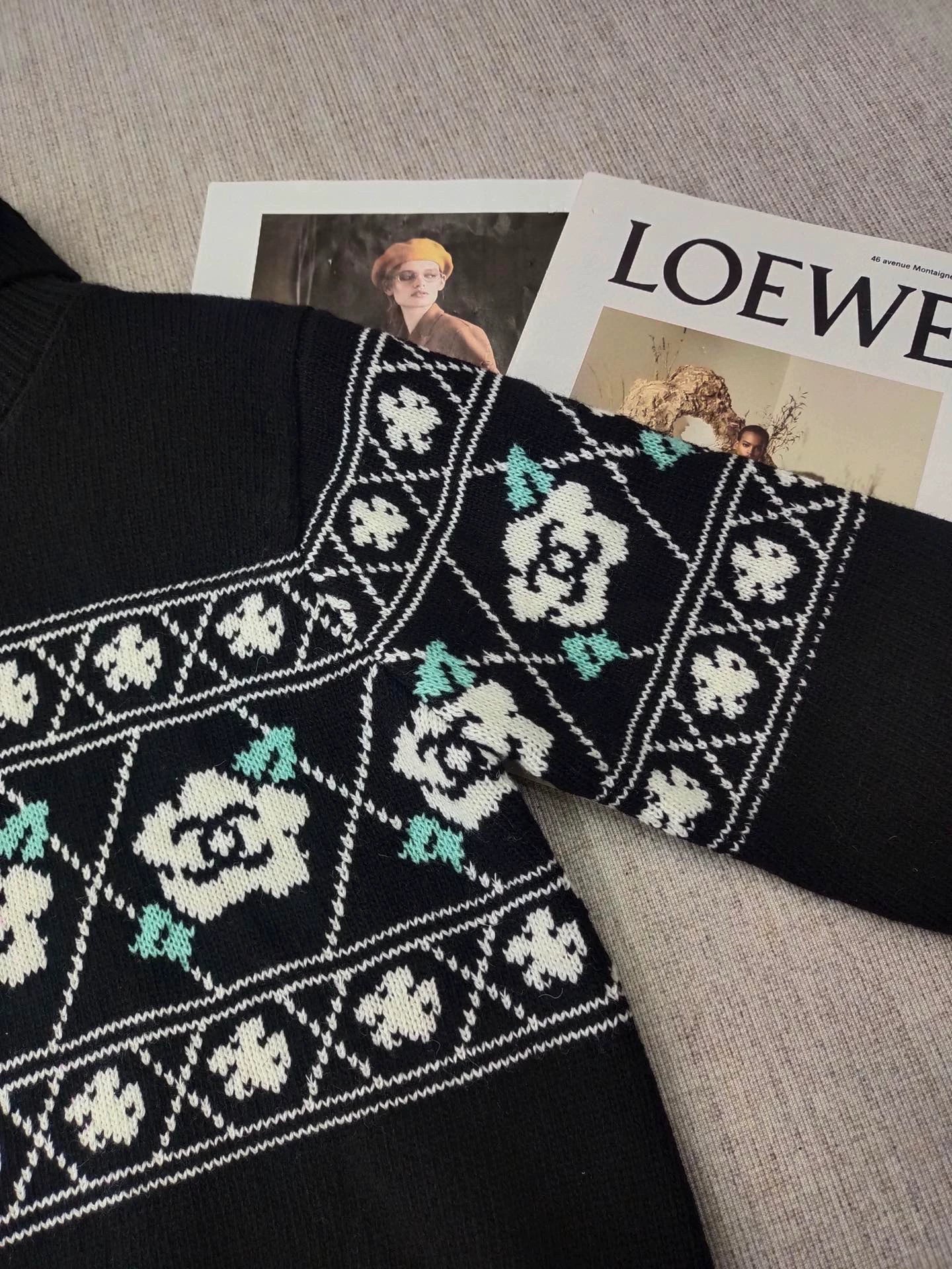 Camellia High Collar Sweater