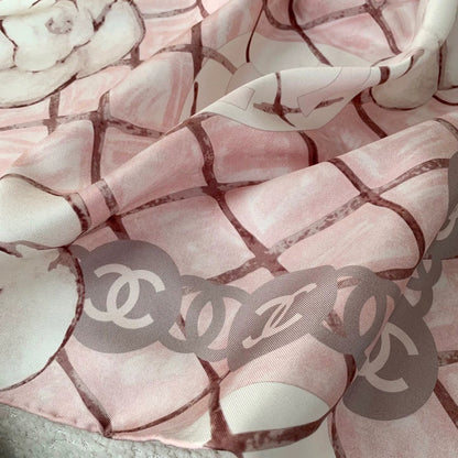 C 25 Camellia Pink Scarf