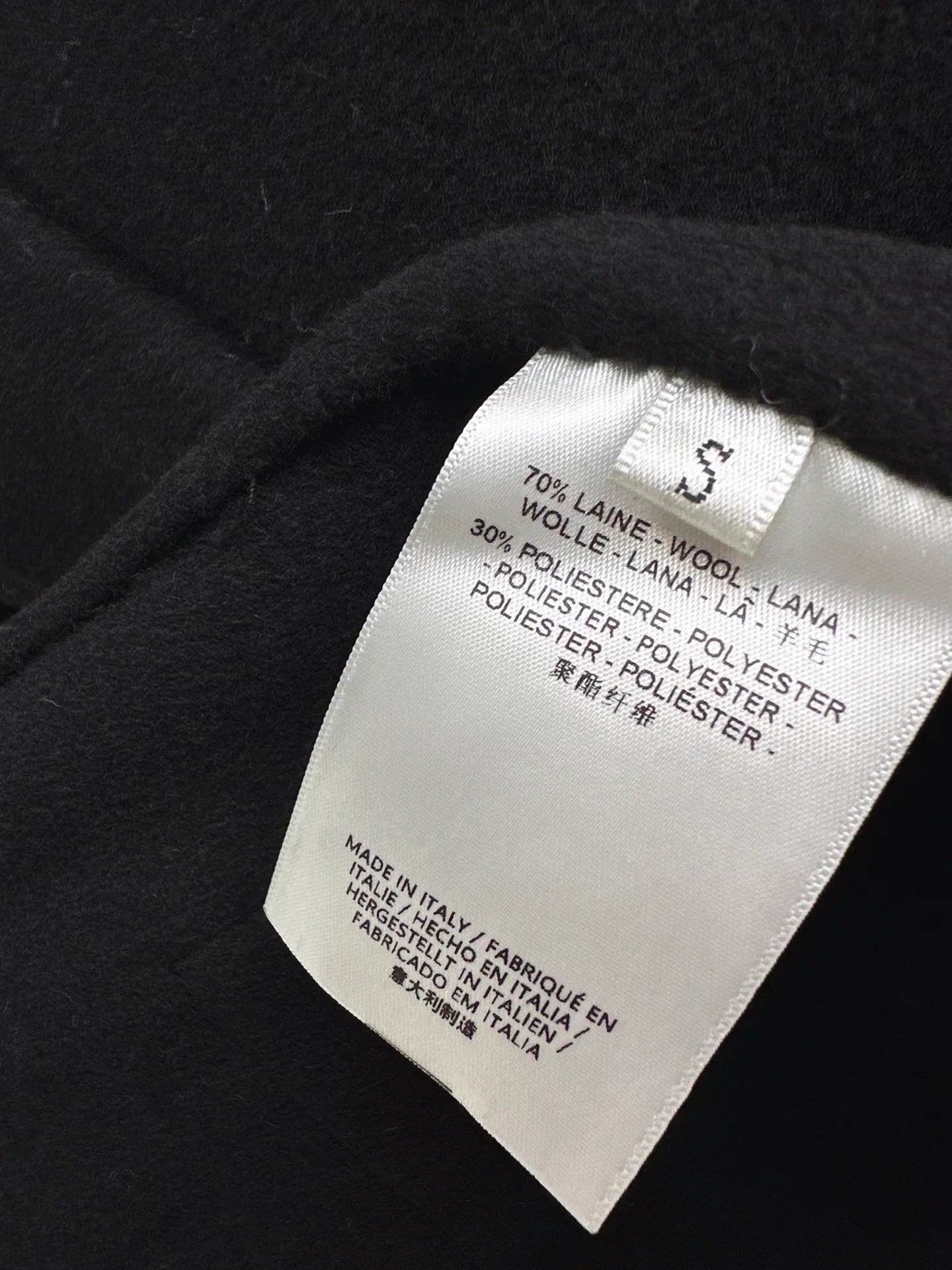 Double-sided wool stand-up collar coat