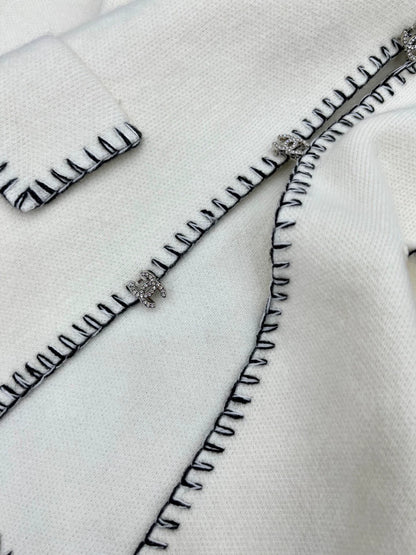 25fw Color blocking hook edge lapel jacket