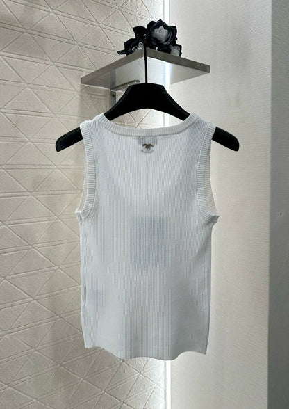 25fw Hollow knit vest