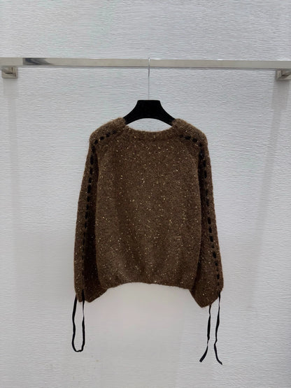Hollow knit sweater