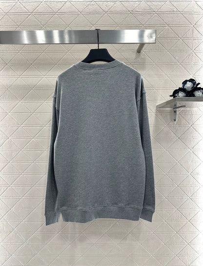 25fw Round neck letter hoodie