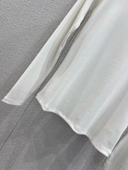 25Fw micro embroidered long sleeved base T-shirt