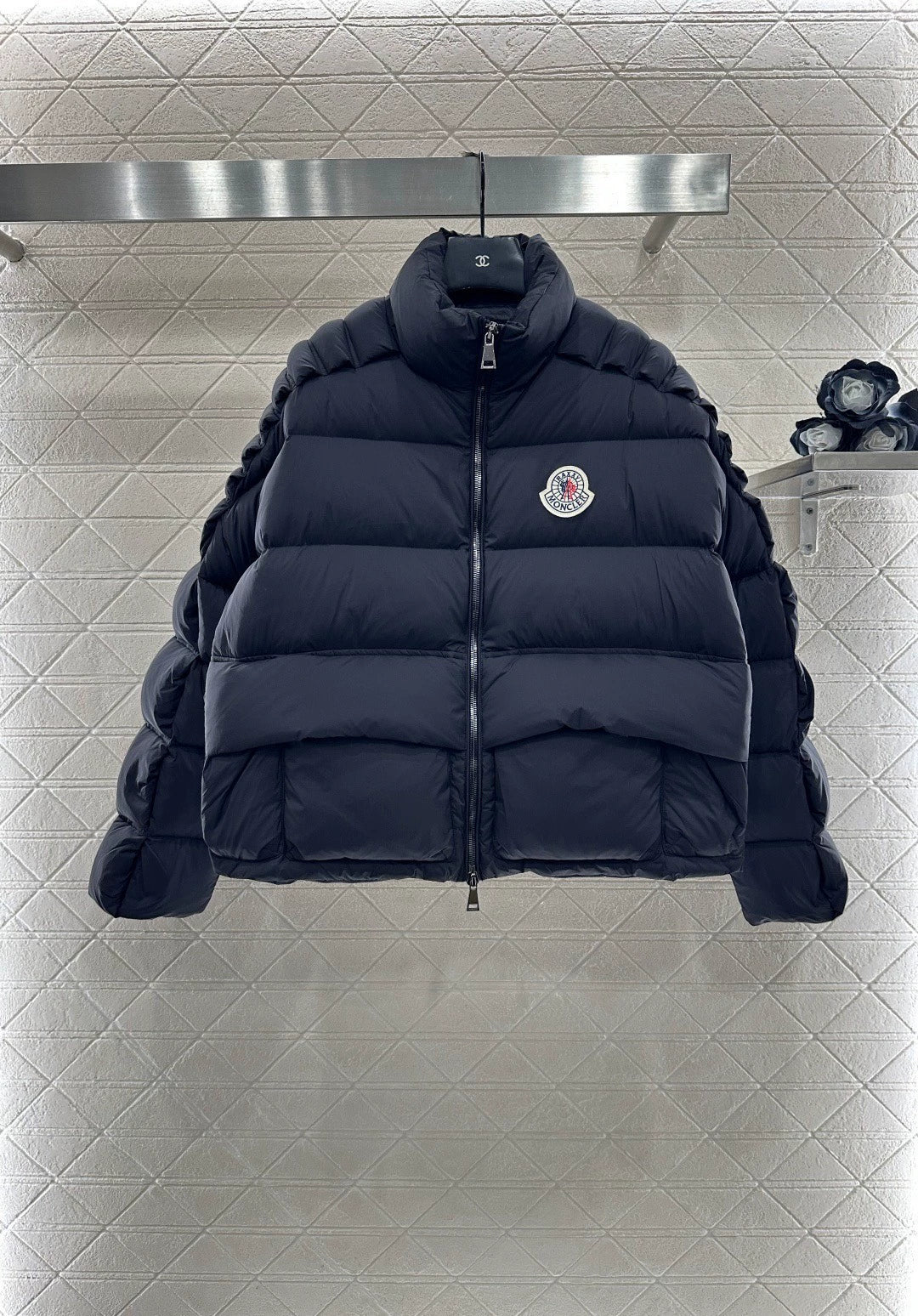 Standing collar down jacket