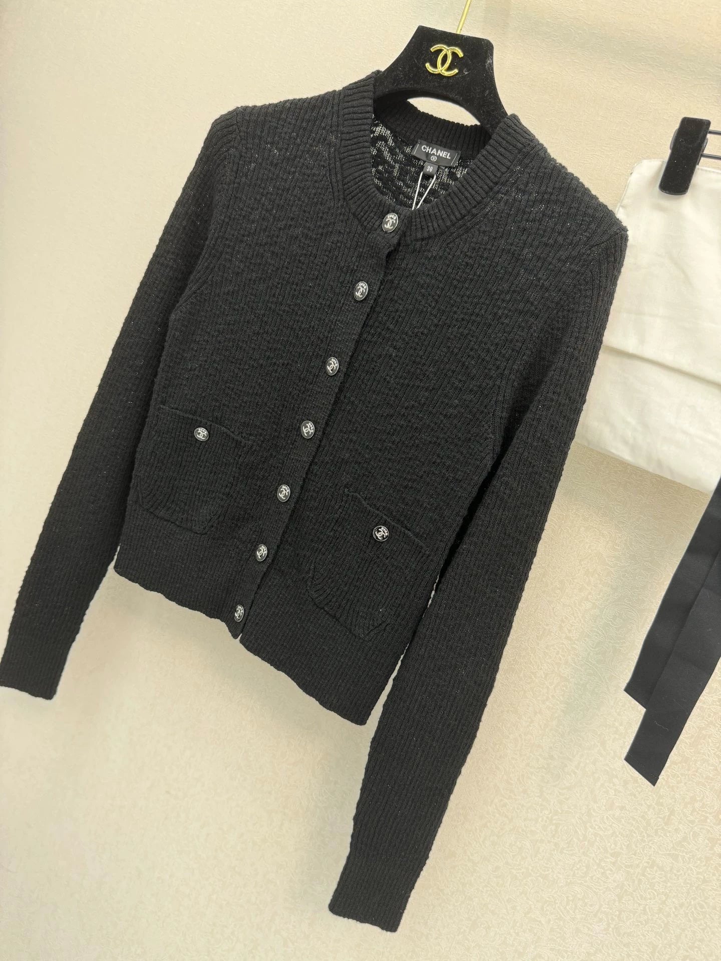 Granular knit cardigan