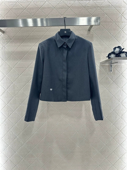 25fw Collar suit belt shorts set