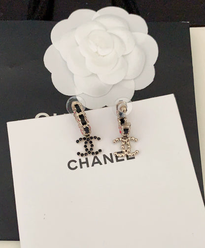 black ➕ Pink genuine leather ear hook