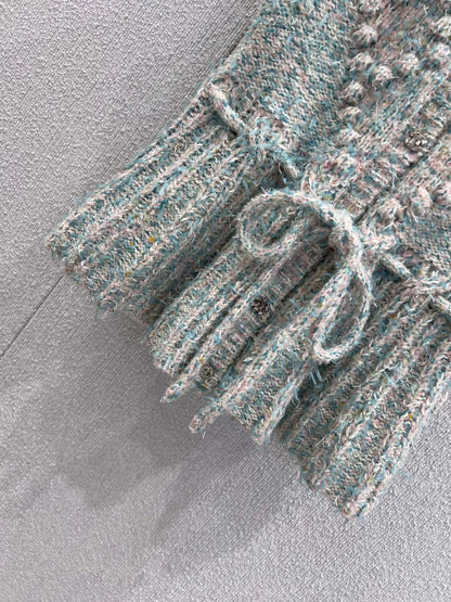 Handmade crochet lace cashmere vest