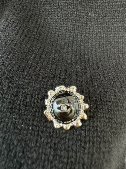 Bow hollow knitted sweater