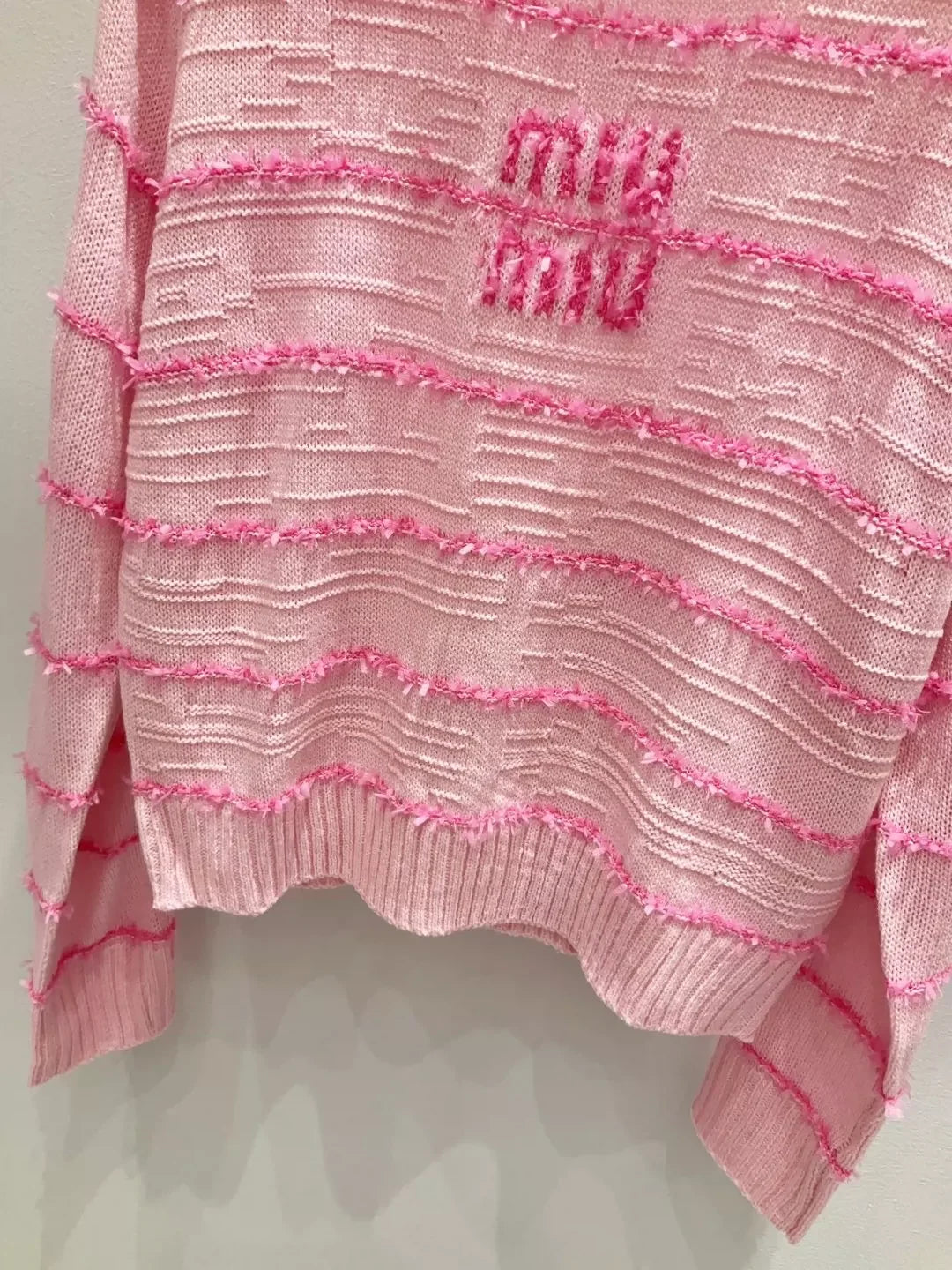 25fw Striped knitted cardigan