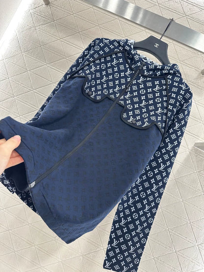 25fw Old flower hooded jacket