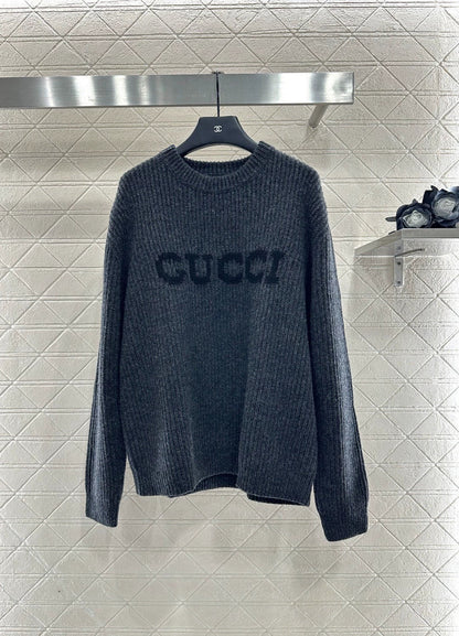 25fw Letter pullover sweater