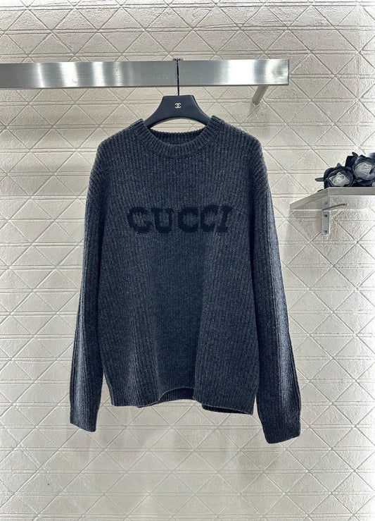 25fw Letter pullover sweater