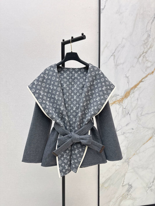 Lao Hua hooded double-sided nylon jacket