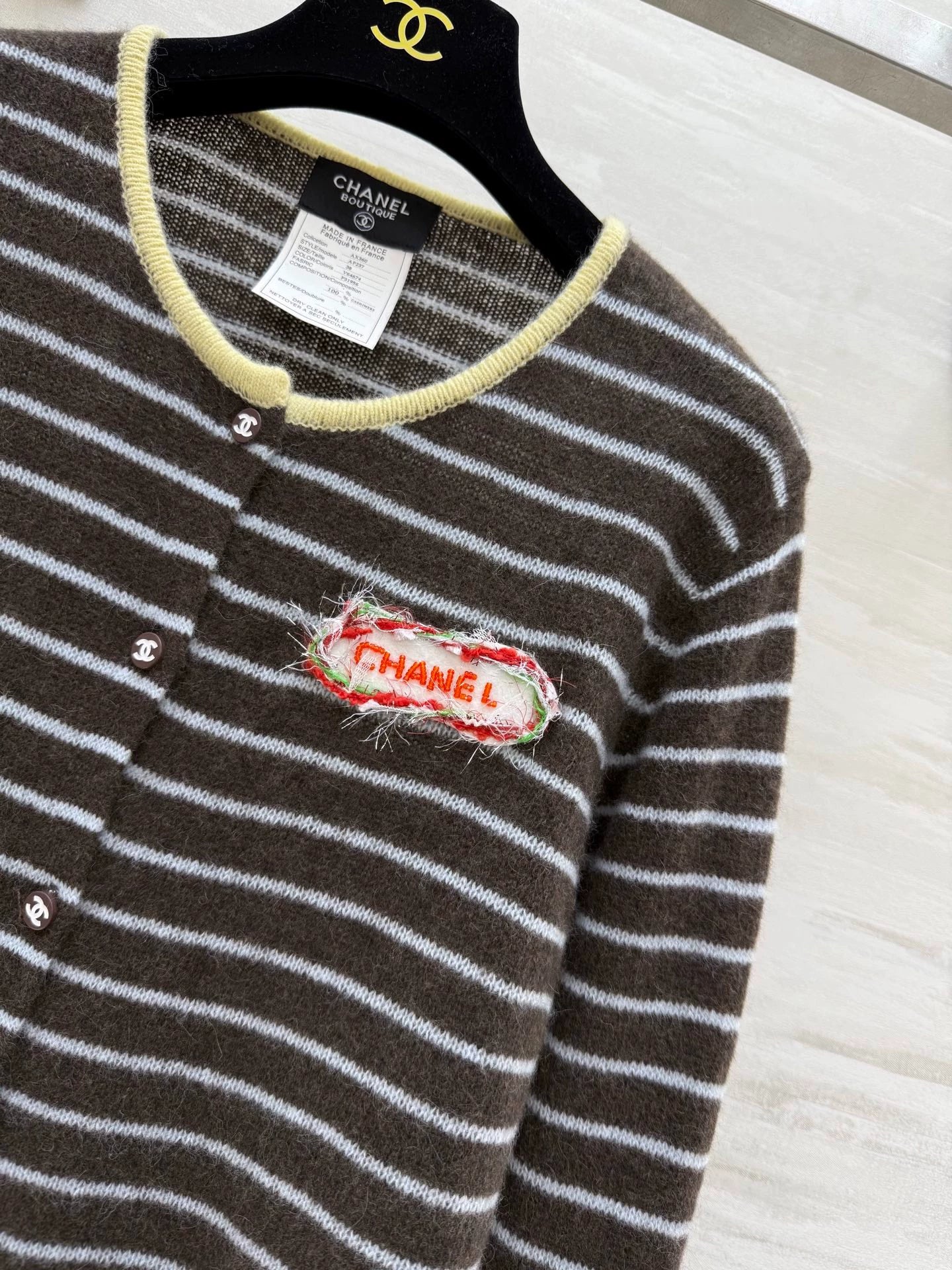 25fw Alpaca striped cardigan jacket（Medieval Series）