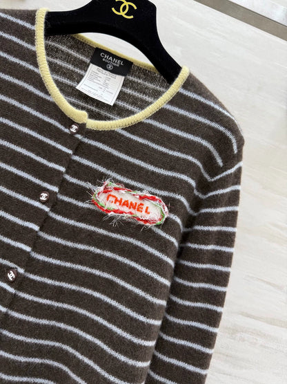 25fw Alpaca striped cardigan jacket（Medieval Series）