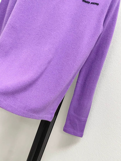 25fw Letter contrasting jacquard sweater