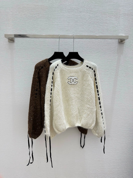Hollow knit sweater