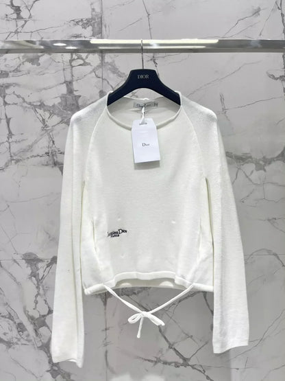 25fw One shoulder knitted long sleeved top