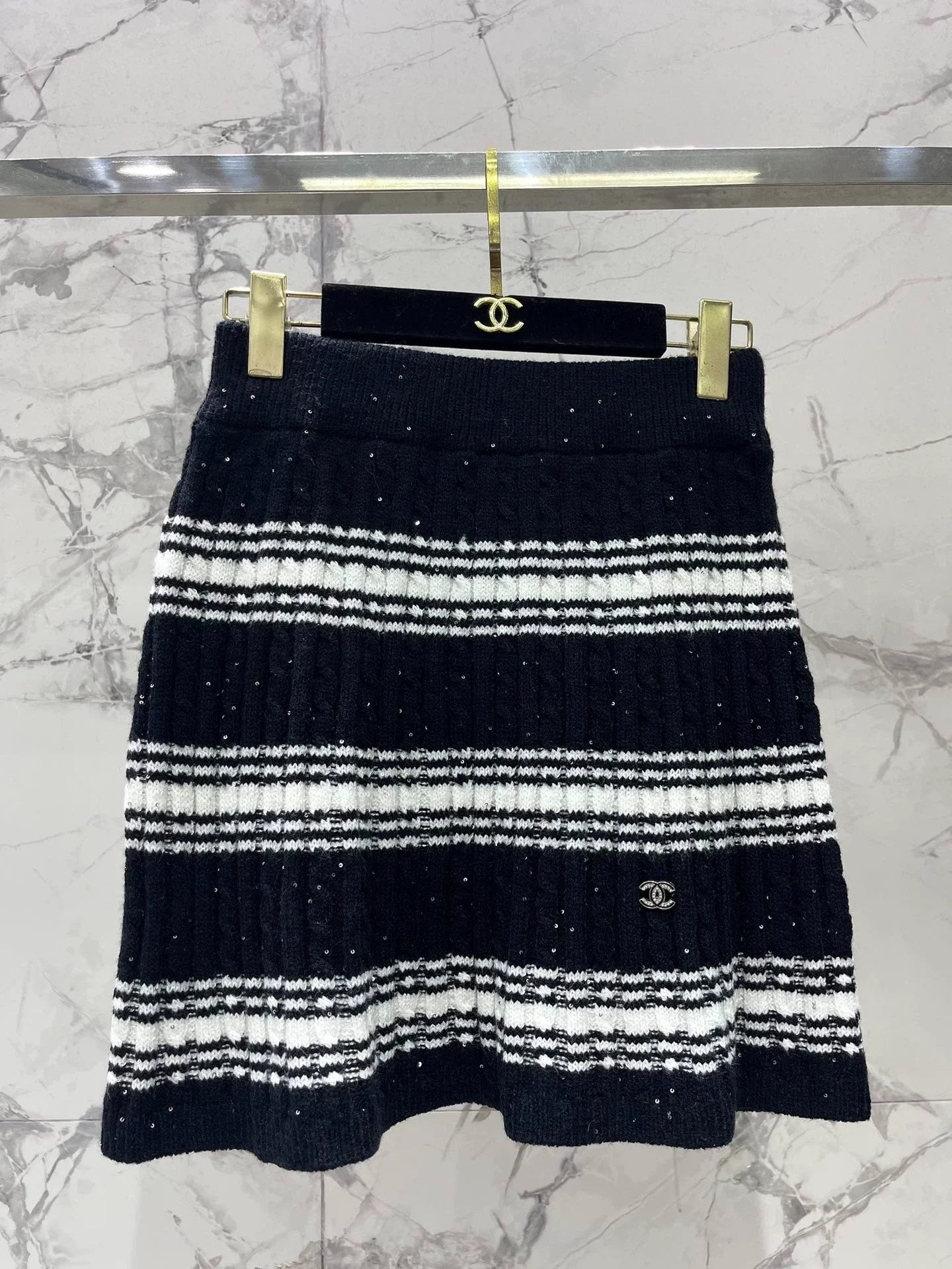 25fw Two piece striped collar set