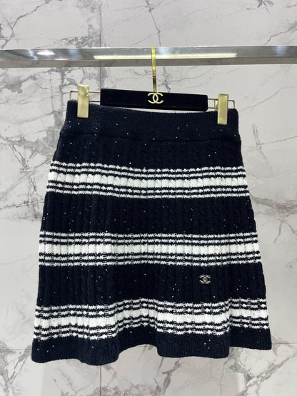 25fw Two piece striped collar set