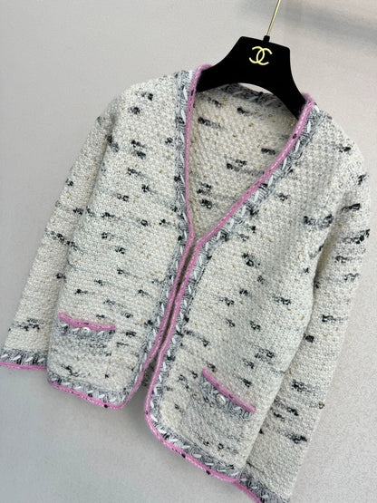 Coarse woolen knitted jacket