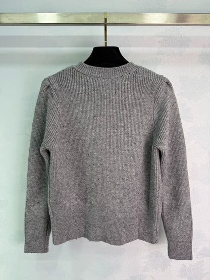 Grey Knitted Cardigan