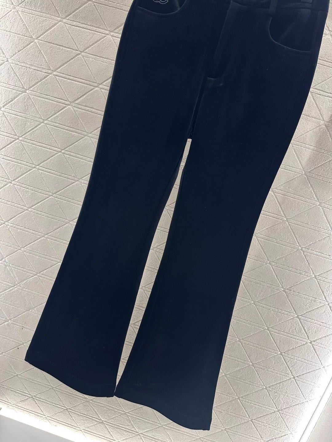 Flared Velvet Retro Trousers