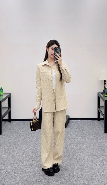 25fw Jacquard denim suit