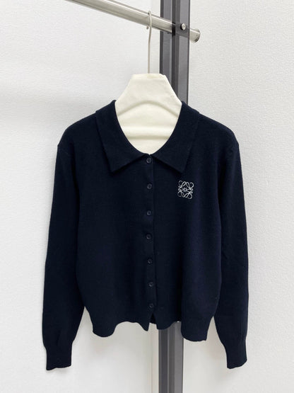 25fw Collar knit cardigan