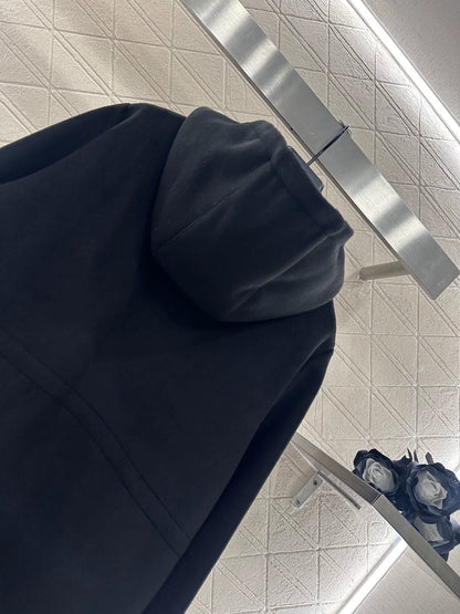 Hooded Drawstring Cotton Jacket