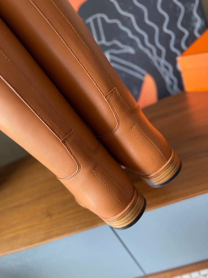 25fw pointed knight boots (smooth)