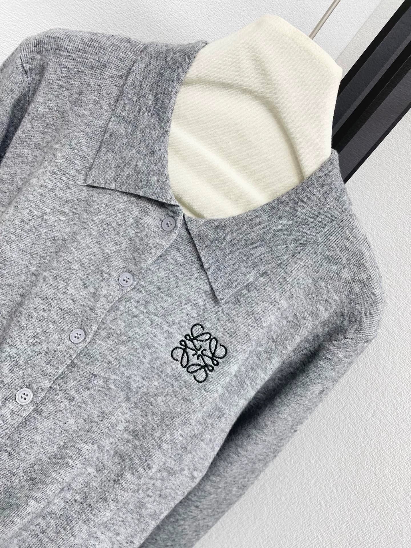 25fw Collar knit cardigan