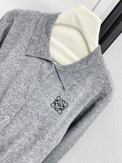 25fw Collar knit cardigan