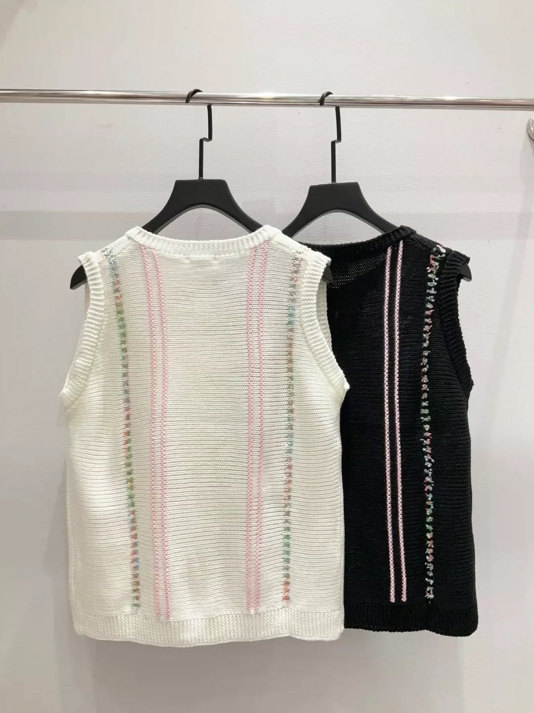 25fw Rainbow Knitted Tank Top