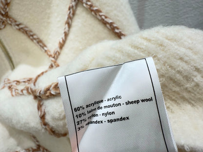 Lingge hooded cardigan