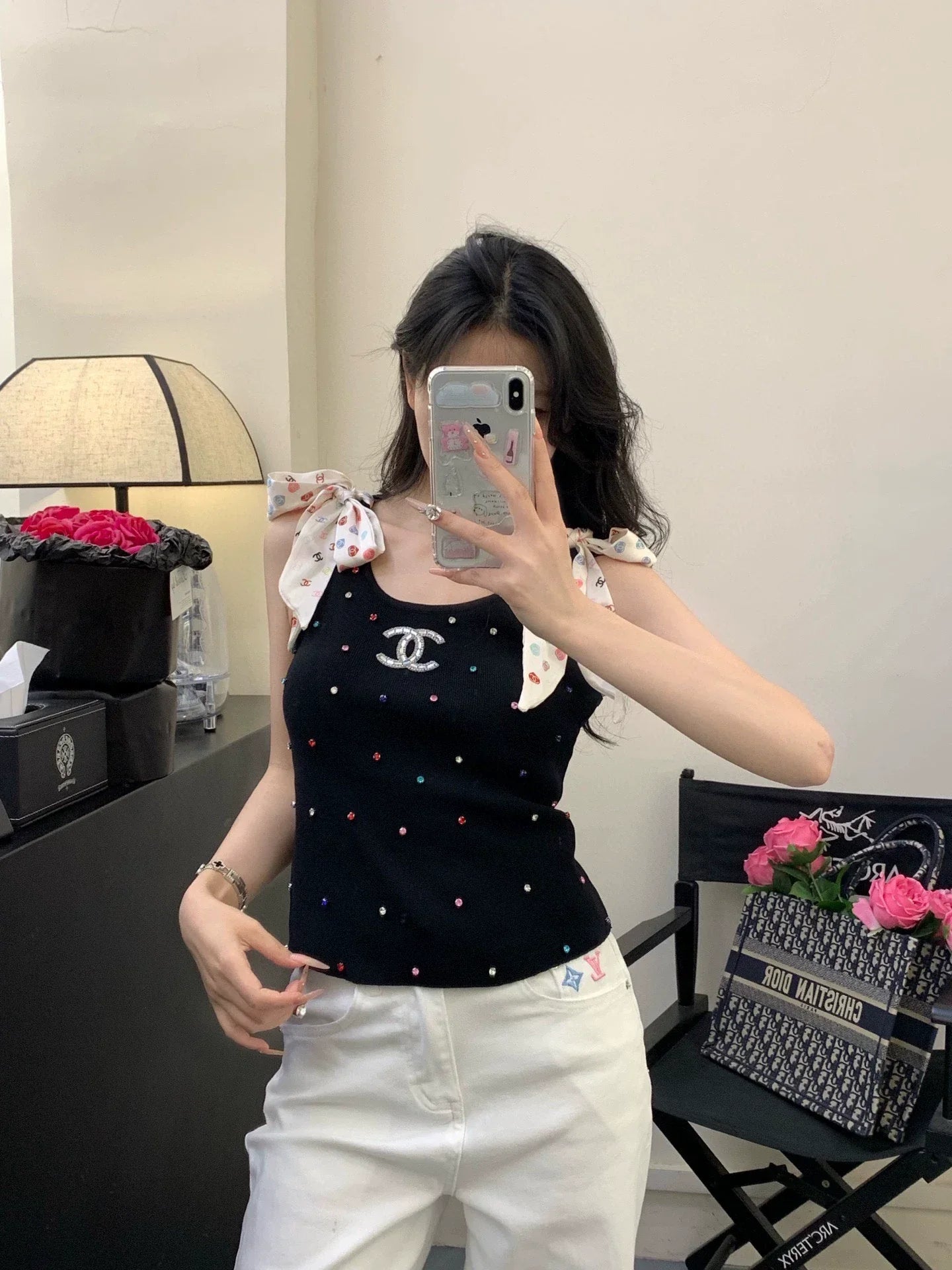 25 Summer New Diamond Scarf Vest