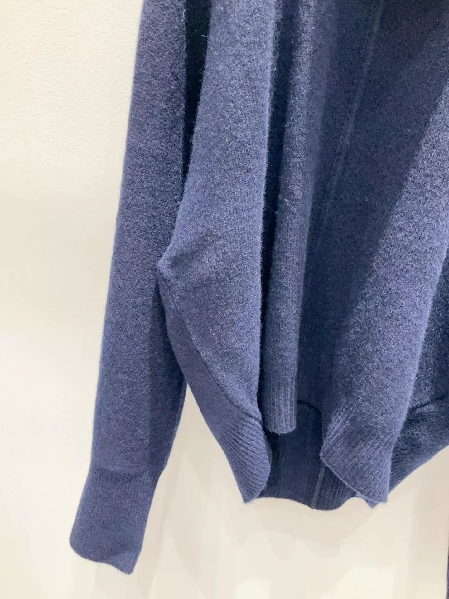 25fw Deep blue high necked knitted sweater