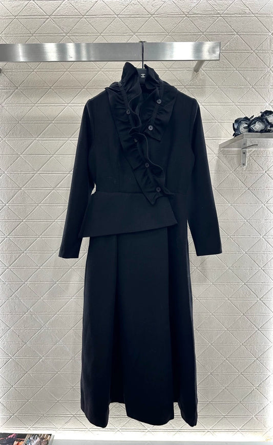 25fw Detachable pleated lace dress