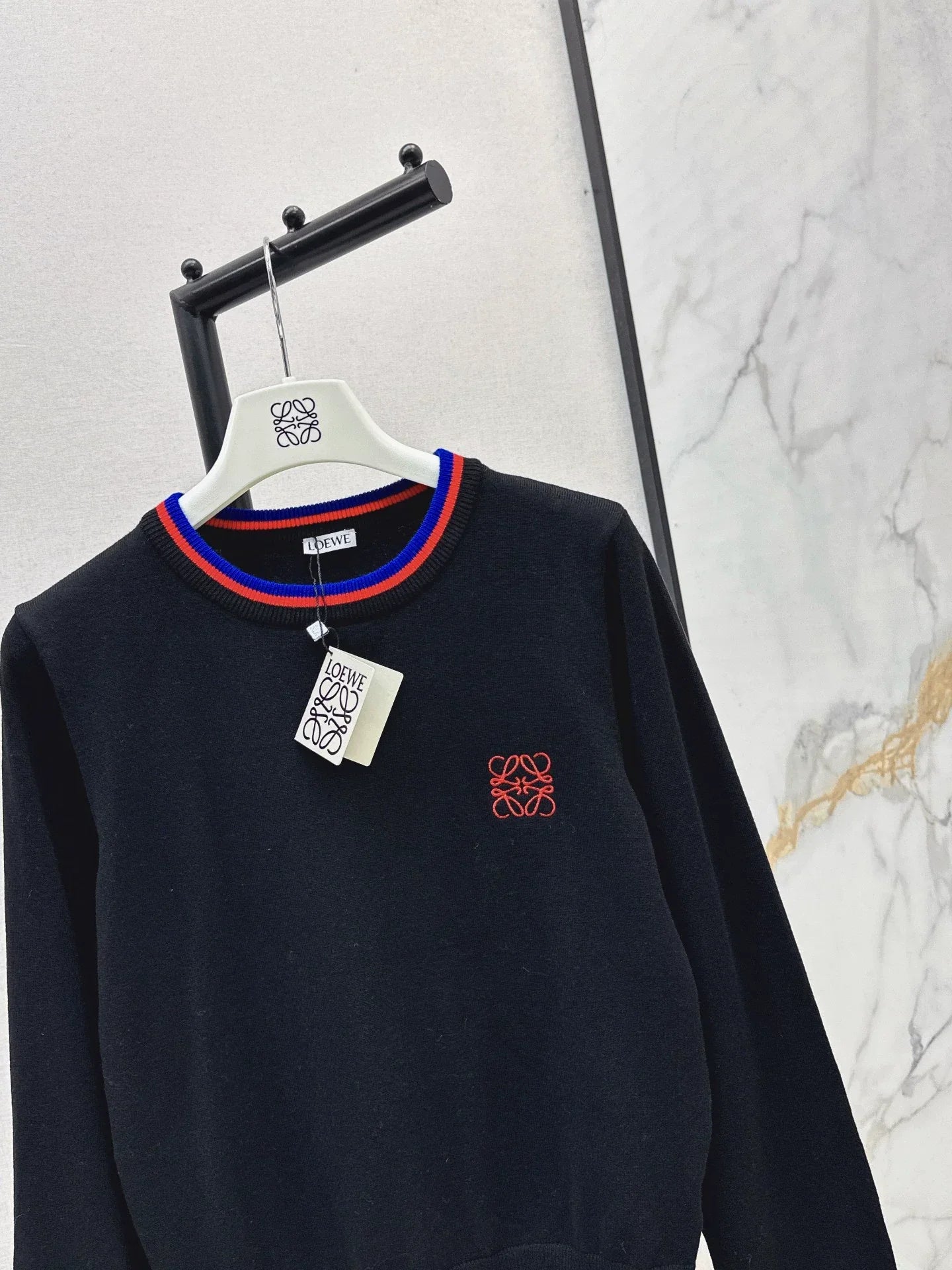 25fw Embroidered Knitted Sweater