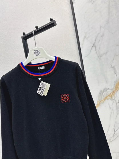 25fw Embroidered Knitted Sweater