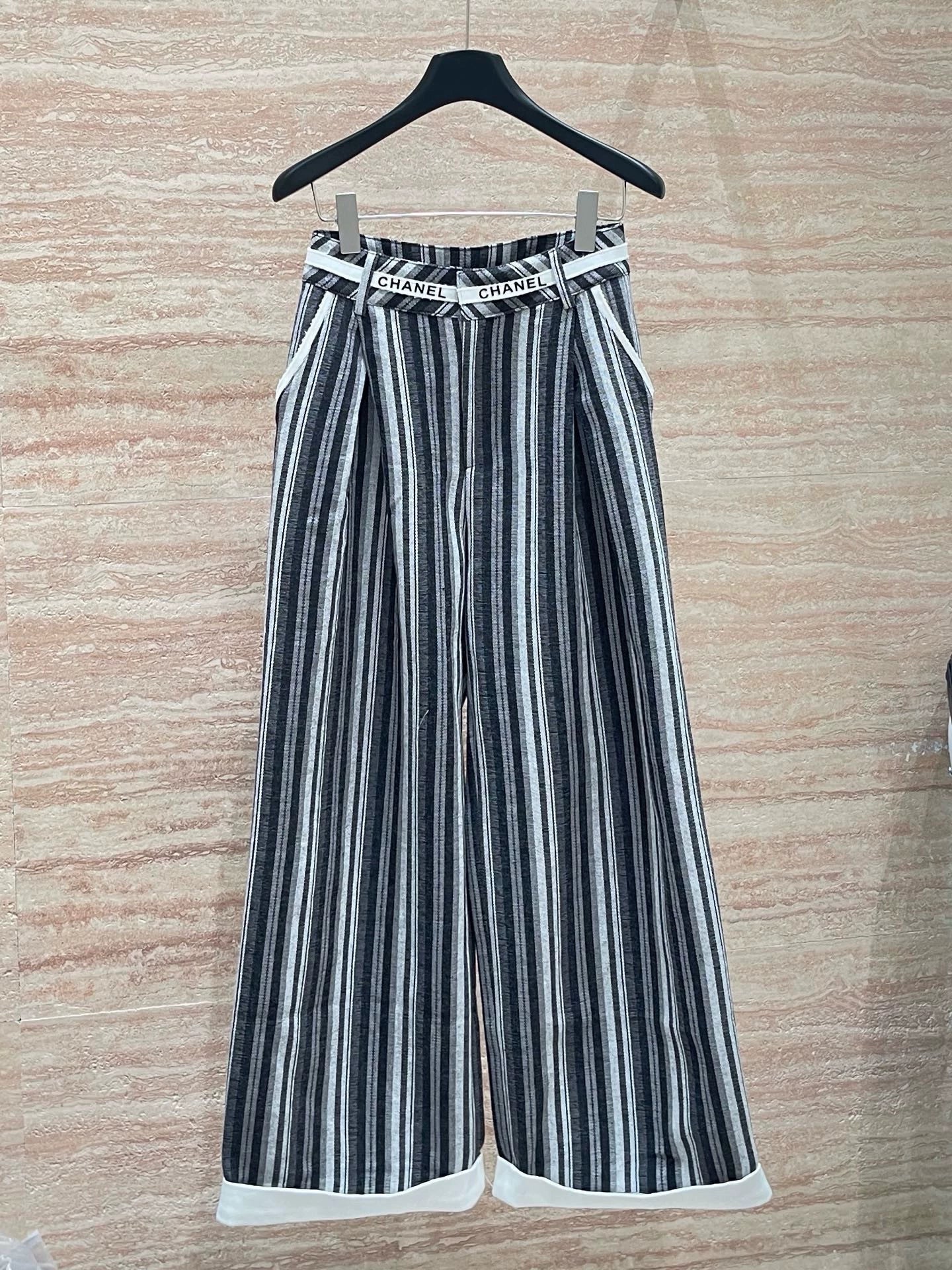 25fw Vertical stripe straight leg pants(vintage series)