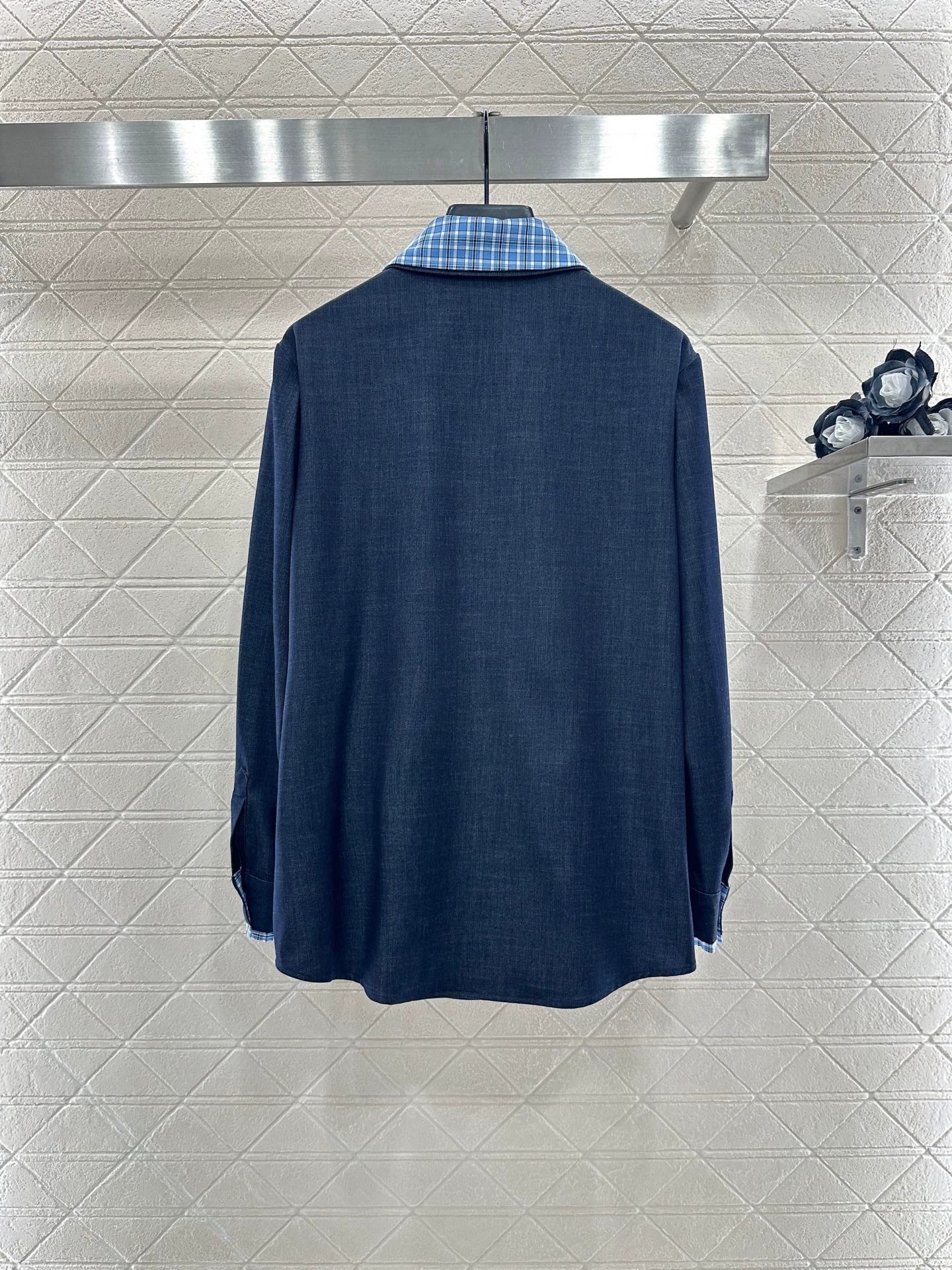 25fw Cowboy patchwork shirt and pants set